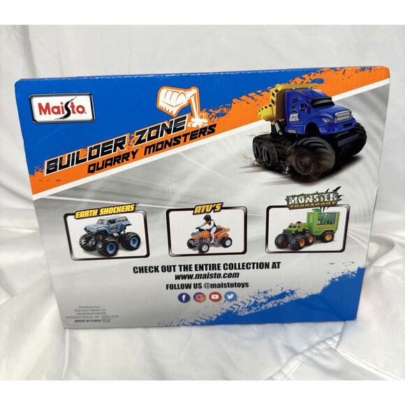 New Maisto Metal Builder Zone Quarry Kings Disposal Garbage Truck Toy Green - Picture 5 of 5